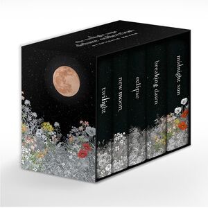 The Twilight Saga Complete Deluxe Boxed Set - Hardcover Moonlit Floral Design